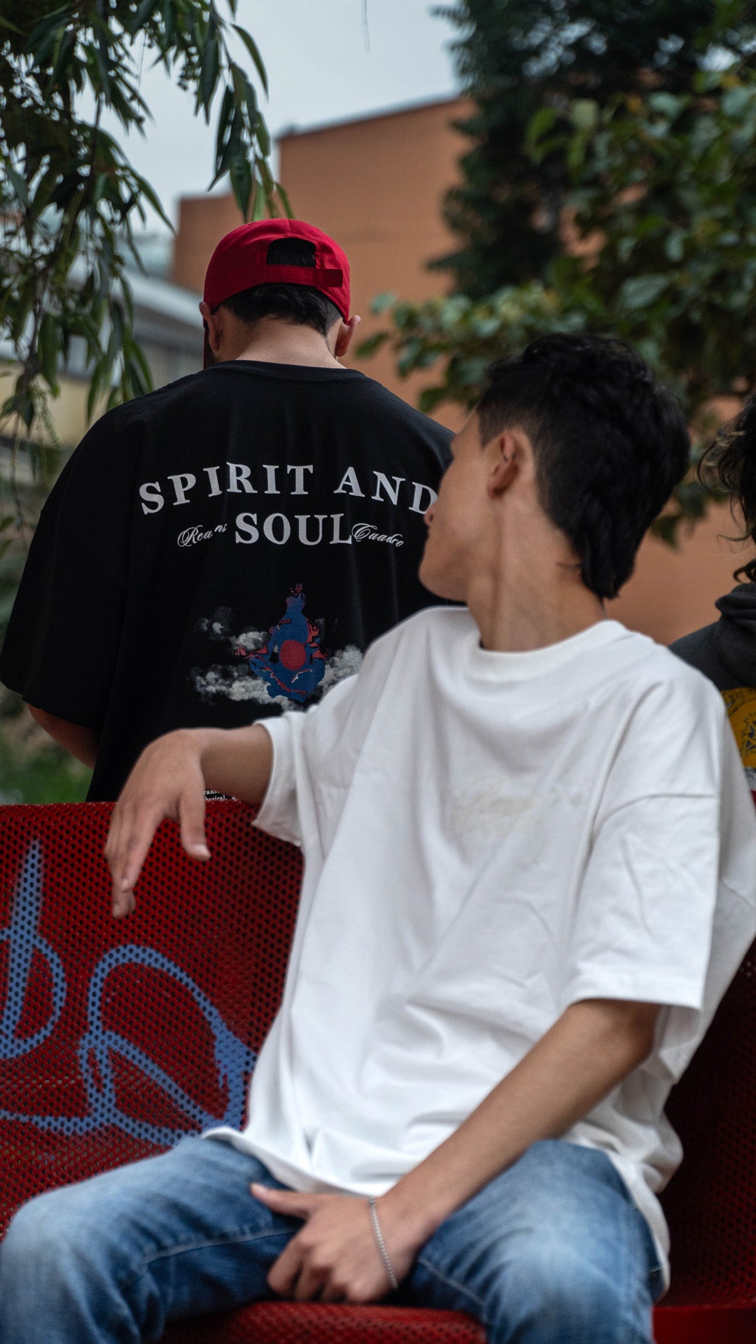 Camiseta Oversize Emotional Peace Blanco