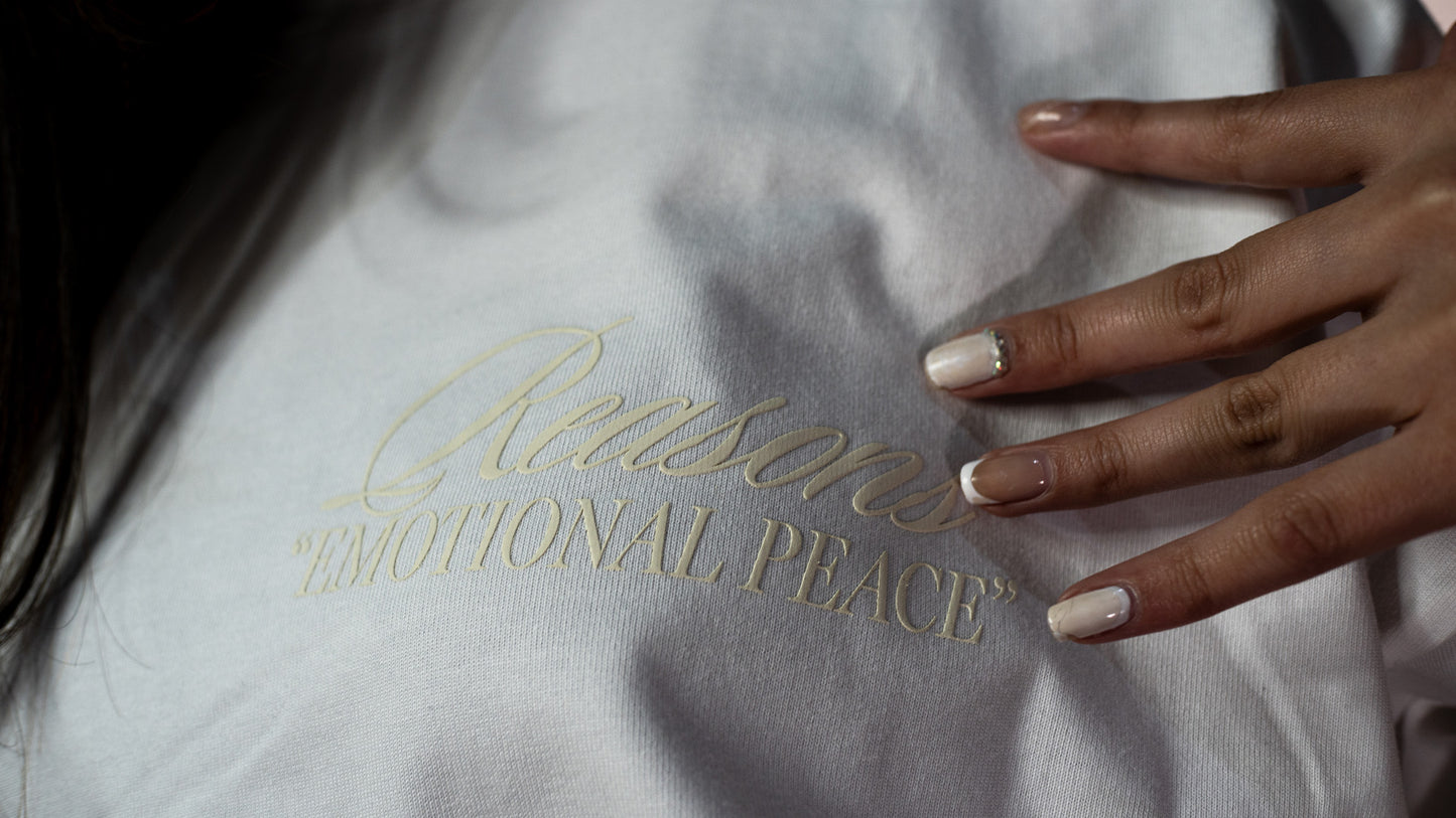 Camiseta Oversize Emotional Peace Blanco