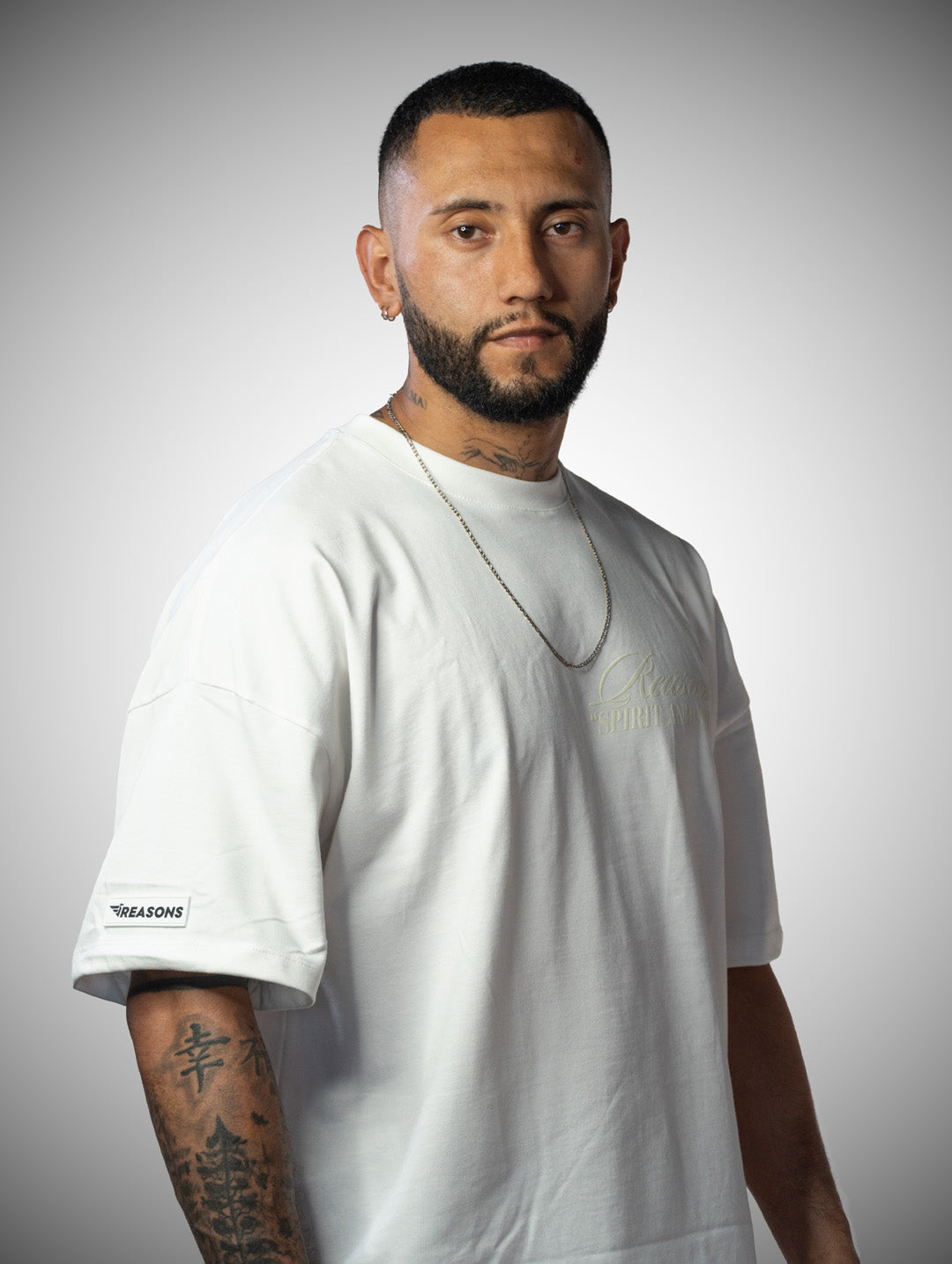 Camiseta Oversize Emotional Peace Blanco