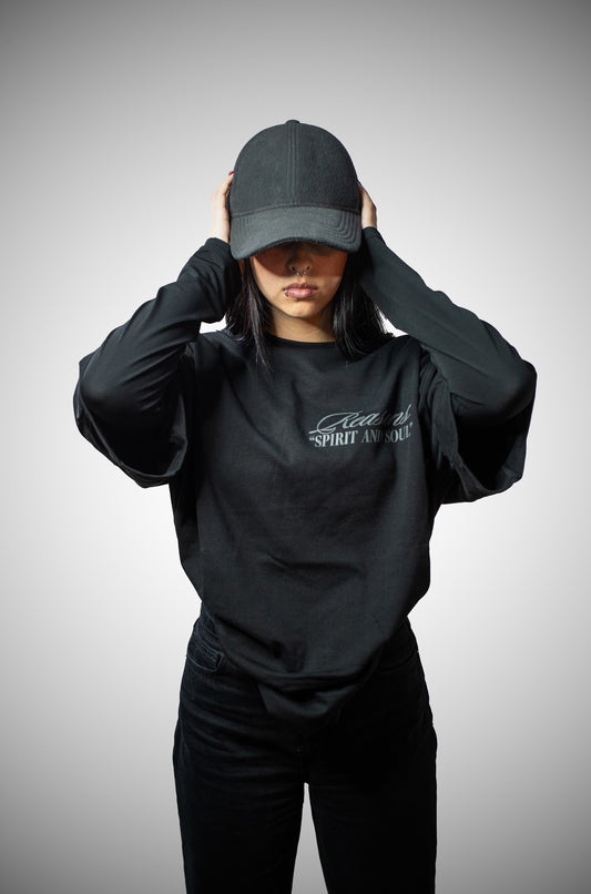 Camiseta Oversize Spirit and Soul Negro