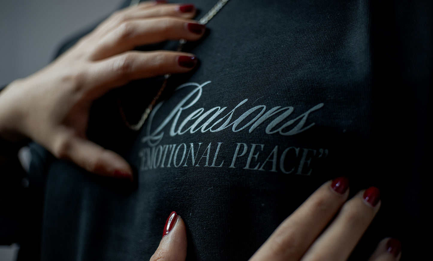 Camiseta Oversize Emotional Peace Negro