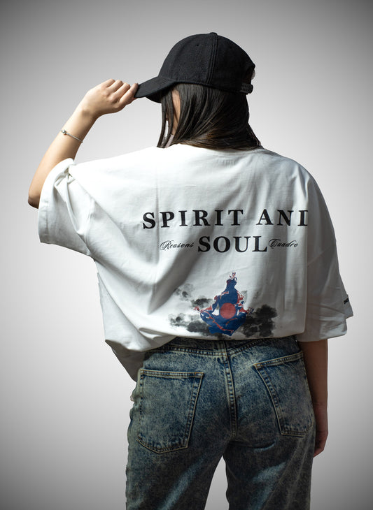 Camiseta Oversize Spirit and Soul Blanco